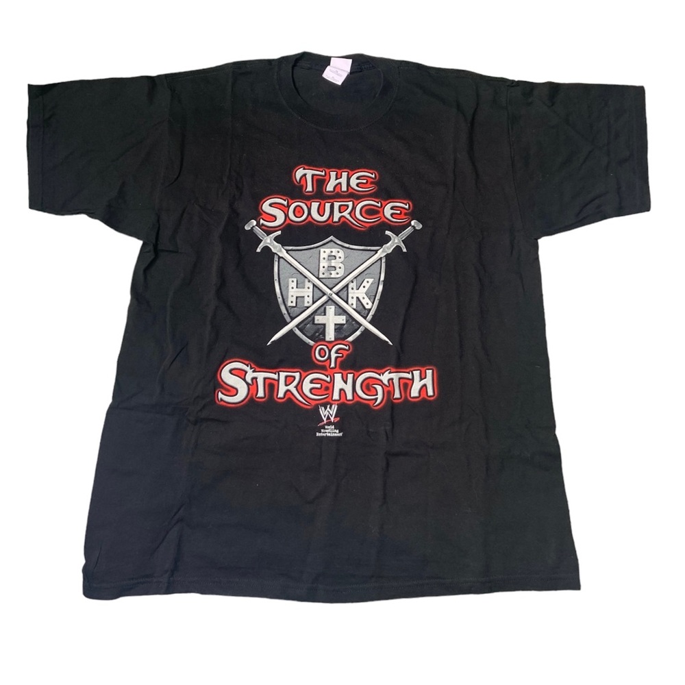 Vintage Shawn Michaels HBK WWE 2004 The Source Of Strength T-Shirt Size XL